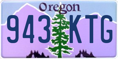 OR license plate 943KTG