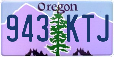 OR license plate 943KTJ
