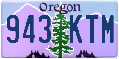 OR license plate 943KTM