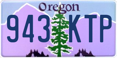 OR license plate 943KTP