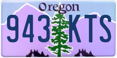 OR license plate 943KTS
