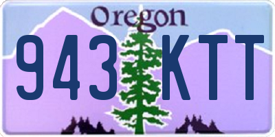 OR license plate 943KTT