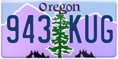 OR license plate 943KUG