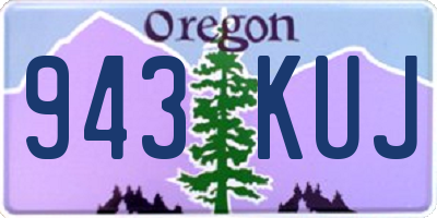 OR license plate 943KUJ