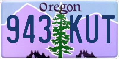OR license plate 943KUT