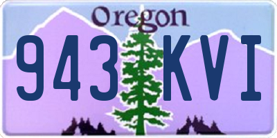 OR license plate 943KVI