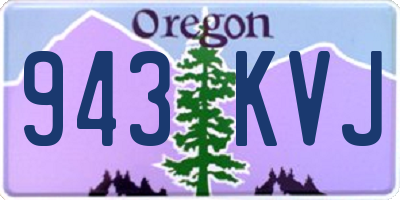 OR license plate 943KVJ