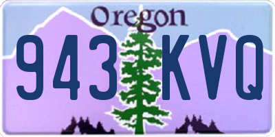 OR license plate 943KVQ