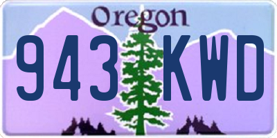 OR license plate 943KWD