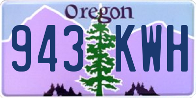 OR license plate 943KWH