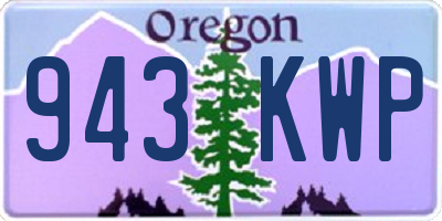 OR license plate 943KWP