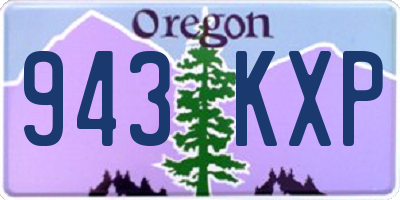 OR license plate 943KXP
