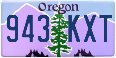 OR license plate 943KXT