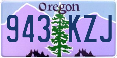 OR license plate 943KZJ