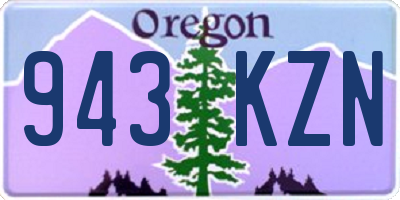 OR license plate 943KZN