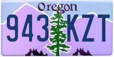 OR license plate 943KZT