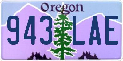 OR license plate 943LAE