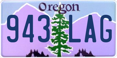 OR license plate 943LAG