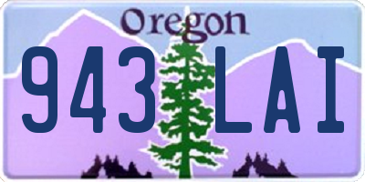 OR license plate 943LAI