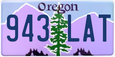 OR license plate 943LAT