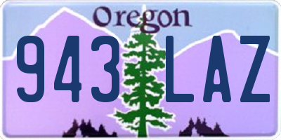 OR license plate 943LAZ