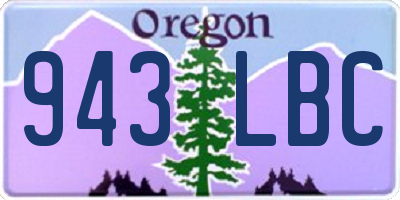 OR license plate 943LBC
