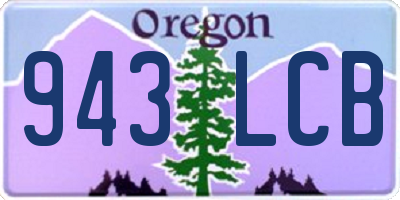 OR license plate 943LCB