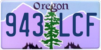 OR license plate 943LCF