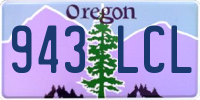 OR license plate 943LCL