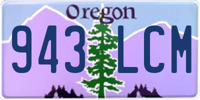 OR license plate 943LCM