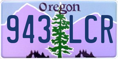 OR license plate 943LCR