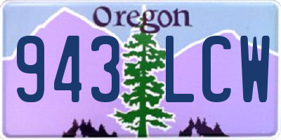 OR license plate 943LCW