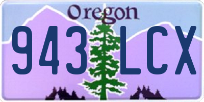 OR license plate 943LCX