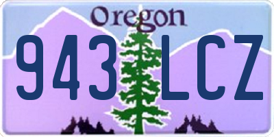 OR license plate 943LCZ