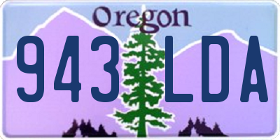 OR license plate 943LDA