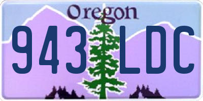 OR license plate 943LDC