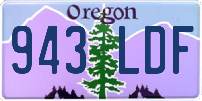OR license plate 943LDF