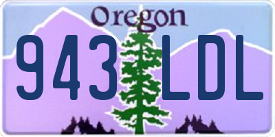 OR license plate 943LDL