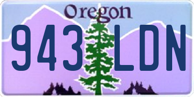 OR license plate 943LDN