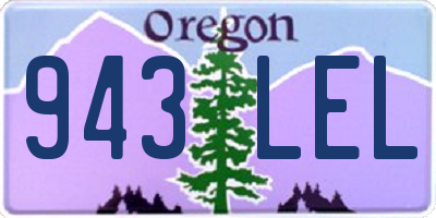 OR license plate 943LEL