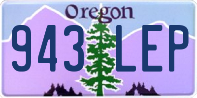 OR license plate 943LEP