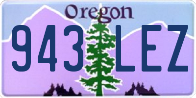 OR license plate 943LEZ