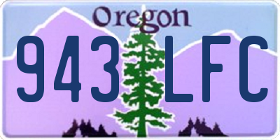 OR license plate 943LFC