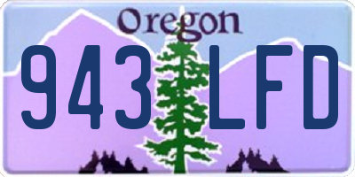 OR license plate 943LFD