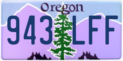 OR license plate 943LFF