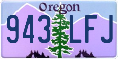 OR license plate 943LFJ