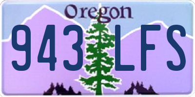 OR license plate 943LFS
