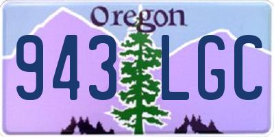 OR license plate 943LGC
