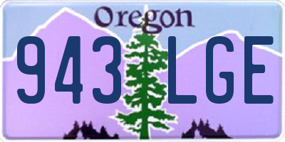 OR license plate 943LGE