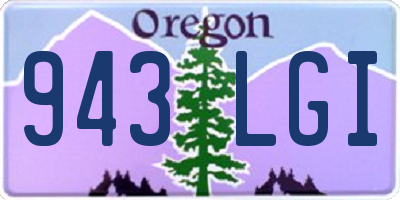 OR license plate 943LGI
